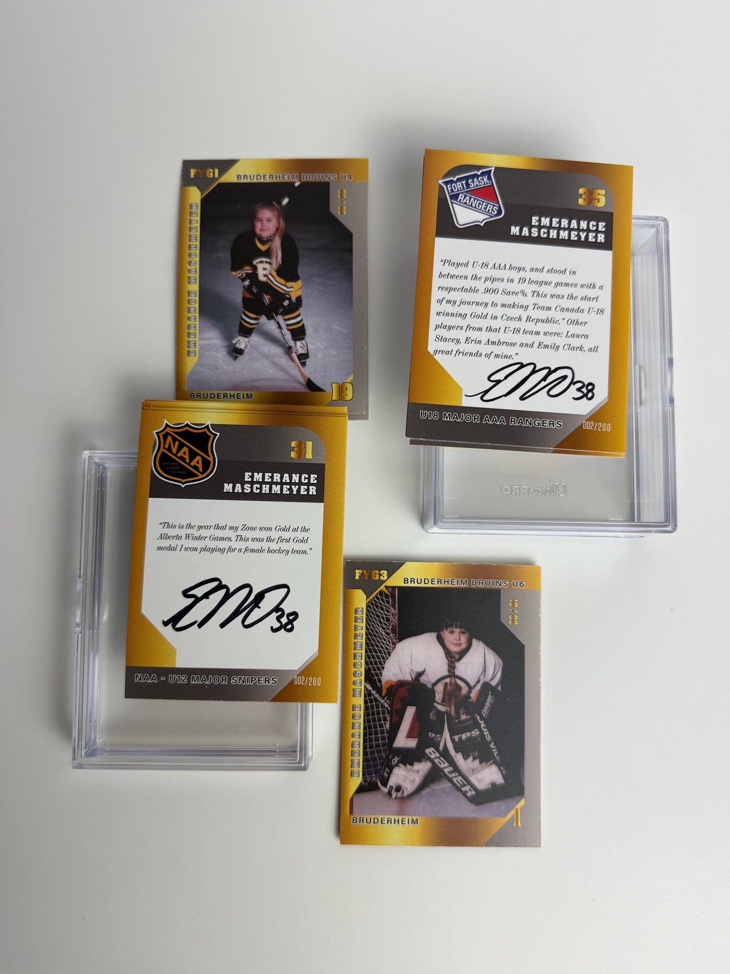 16 Pack -Signed Gold Set - Formative Years Cards
