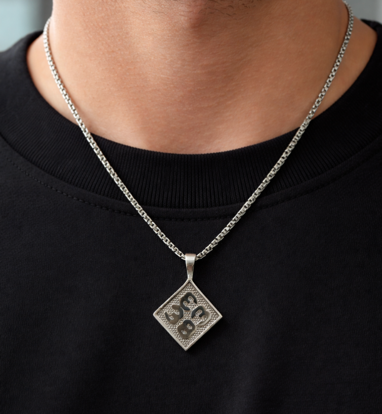 EM38 Stud Earrings & Pendant Combo